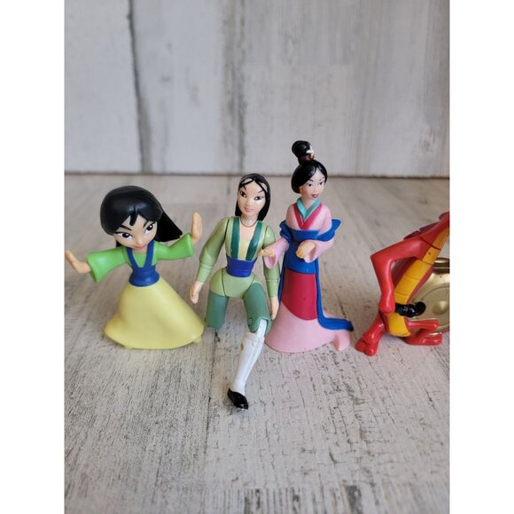 Mulan princess mushu collectible toy figure set disney - Picture 4 of 9